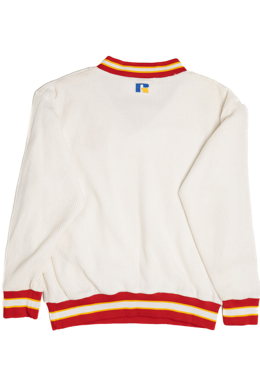 Vintage "Pittsburgh State Gorillas" Waffle Weave Nylon Lined Sweatshirt (1990s)