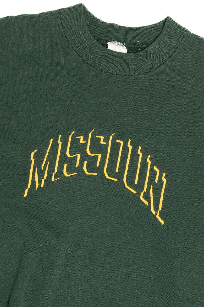Vintage "Missouri" Shadow Embroidered Sweatshirt (1990s)