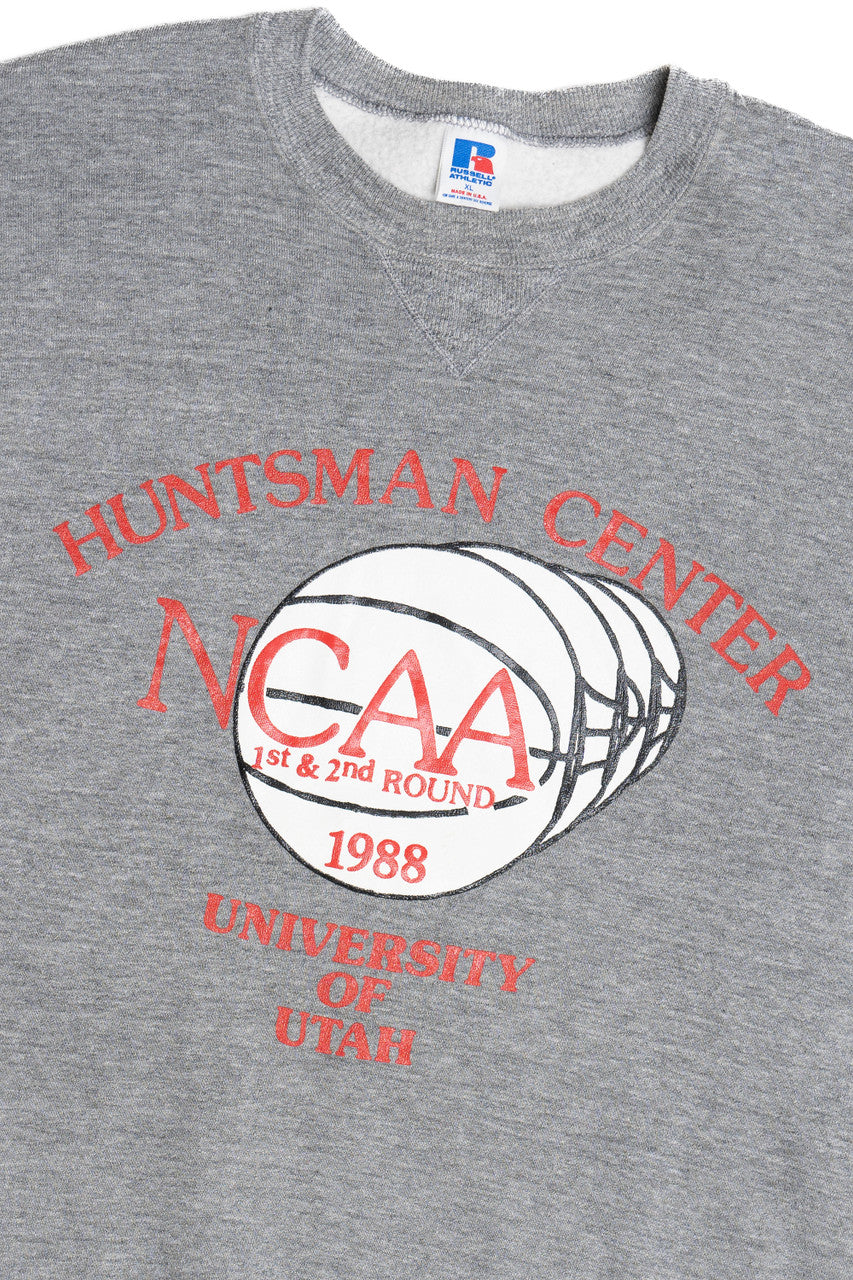 Vintage 1988 NCAA Basketball "University of Iowa" Russell Athletic Sweatshirt (1980s)