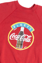 Vintage "Always" Coca-Cola Raglan Tultex Sweatshirt (1990s)