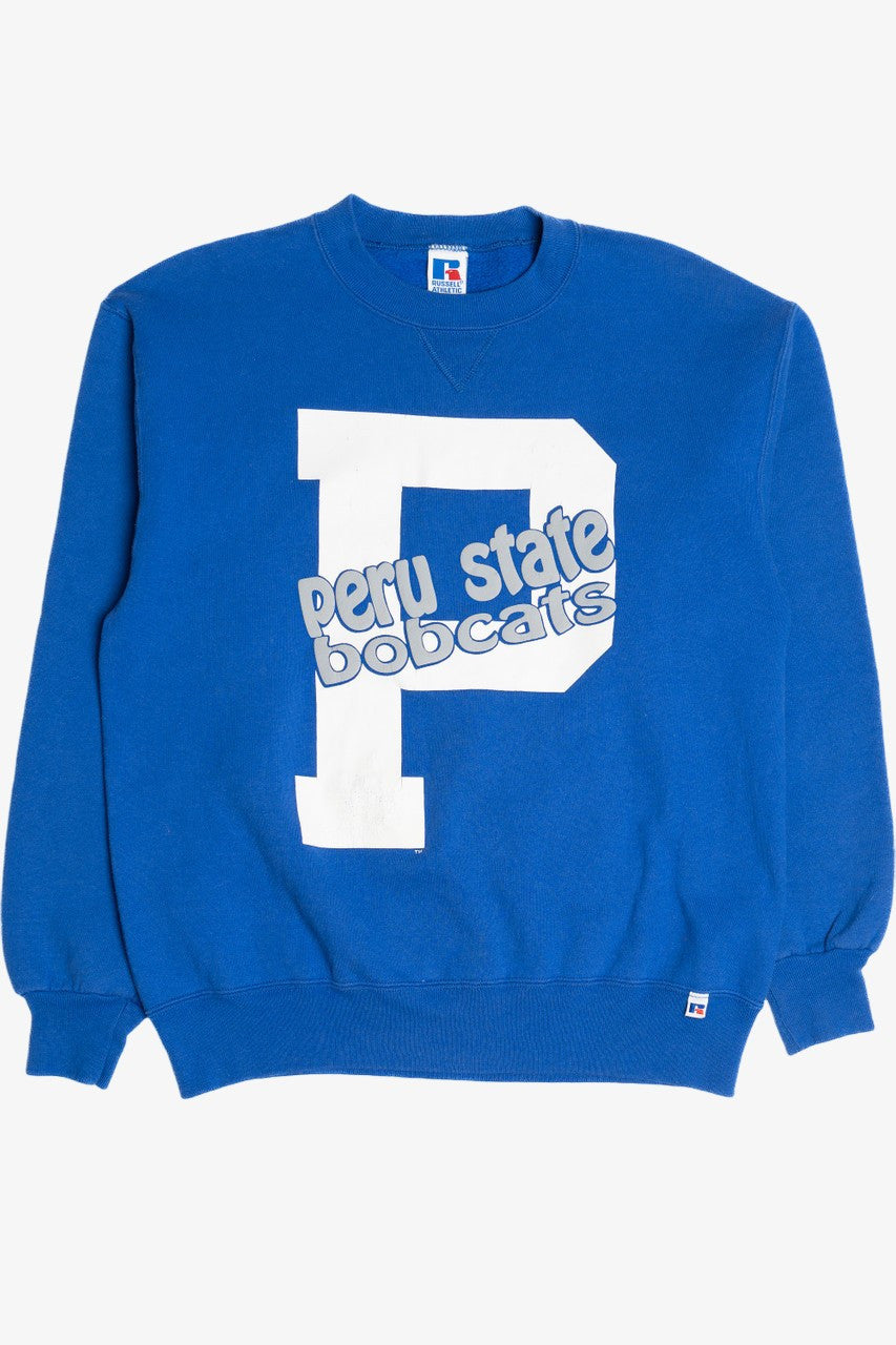 Vintage "Peru State Bobcats" Russell Athletic Sweatshirt (1990s)