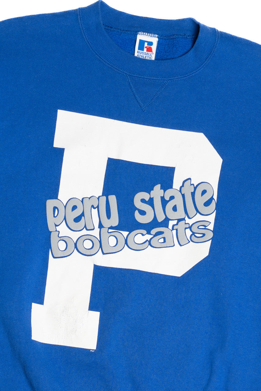 Vintage "Peru State Bobcats" Russell Athletic Sweatshirt (1990s)