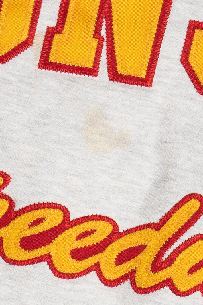 Vintage "Sunset Speedway" Tackle Twill Embroidered Russell Athletic Sweatshirt (1990s)