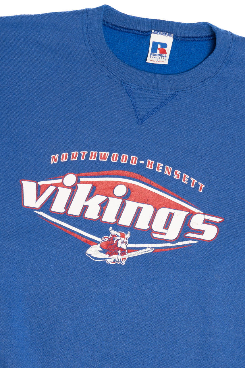 Vintage "Northwood-Kensett Vikings" Russell Athletic Sweatshirt (1990s) 10908