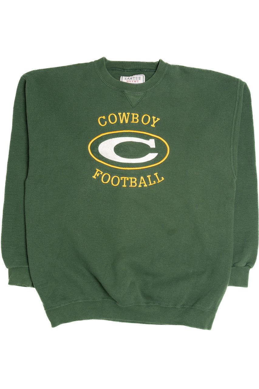 Vintage "Cowboy Football" Embroidered Sweatshirt (1990s)