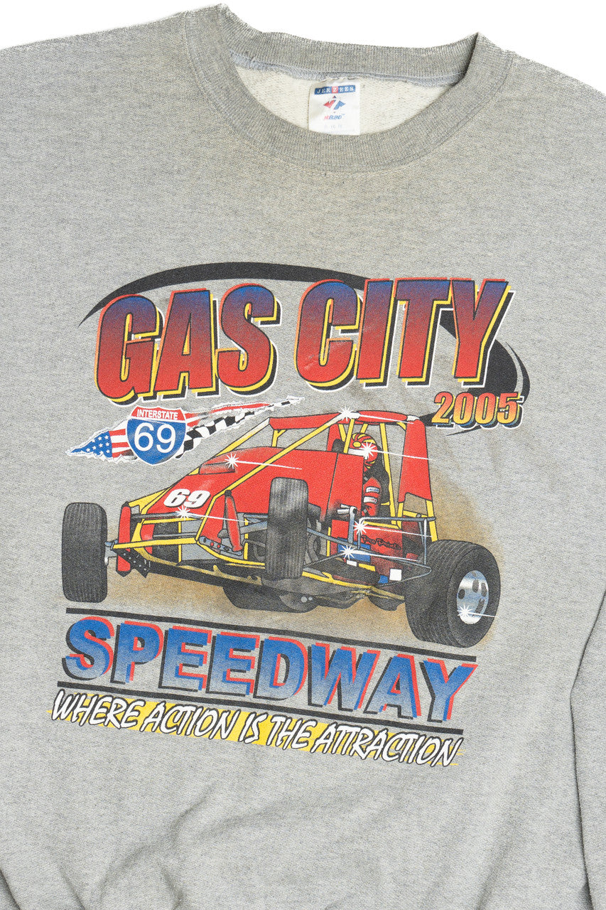 2005 "Gas City Speedway" Racing Sweatshirt (2000s)