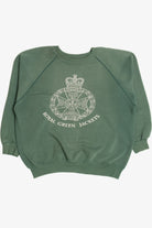 Vintage "Royal Green Jackets" Emblem Raglan Sweat Trends Sweatshirt (1980s)