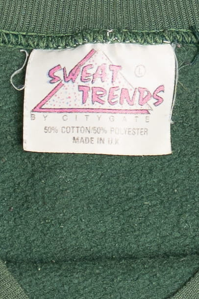 Vintage "Royal Green Jackets" Emblem Raglan Sweat Trends Sweatshirt (1980s)