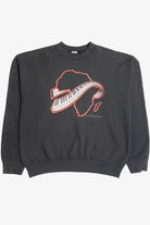 Vintage 1992 "African American Music" Genre Chart Sweatshirt (1990s)