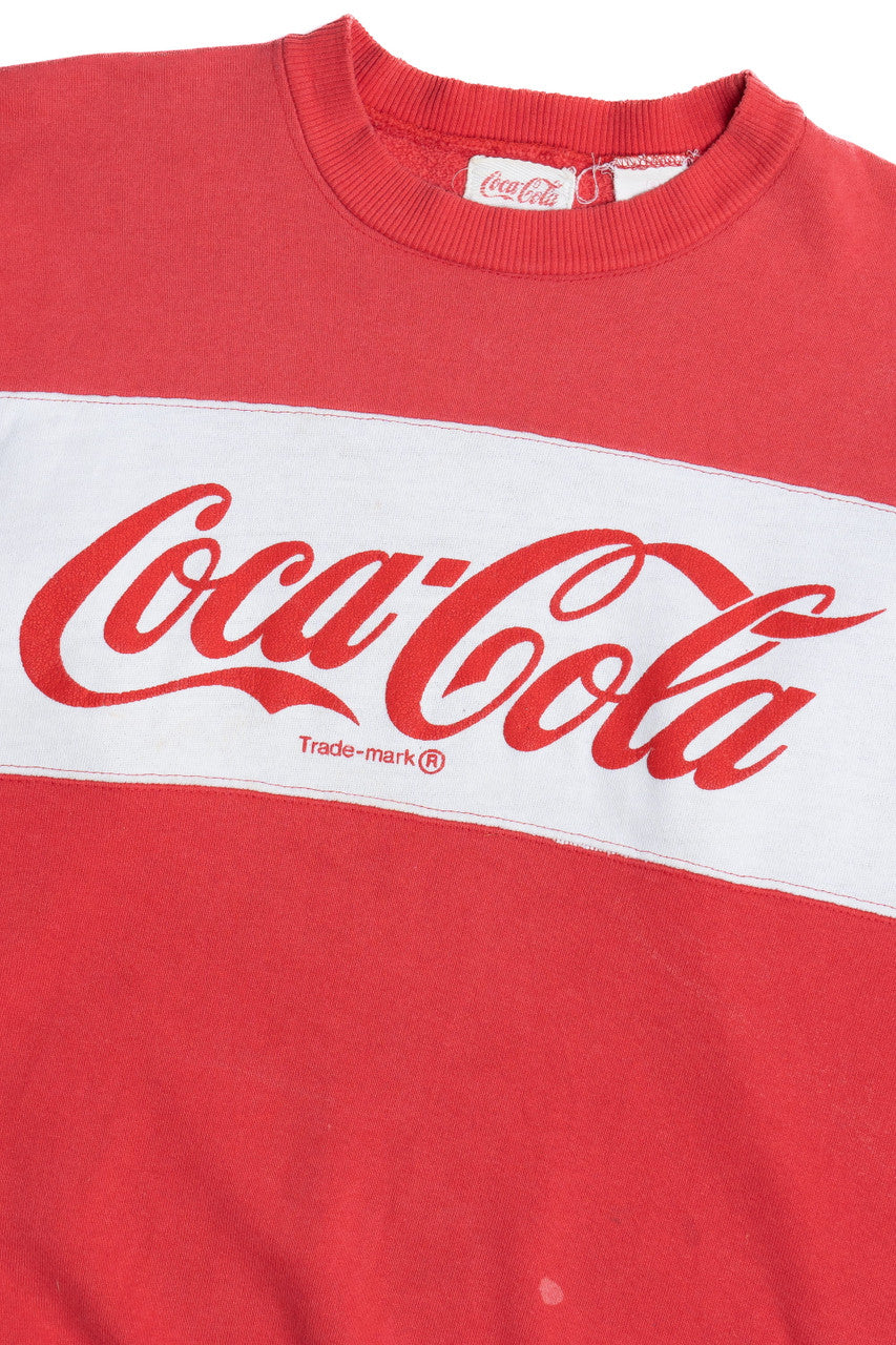 Vintage Coca-Cola Color Block Sweatshirt (1980s) 10949