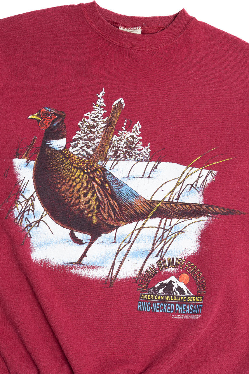 Vintage Ring-Necked Pheasant National Wildlife Federation Sweatshirt (1990s)