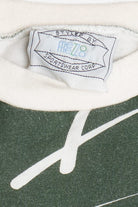 Snowy Wraparound Print Heavyweight Soft Quilted-Lined Sweatshirt (1990s)