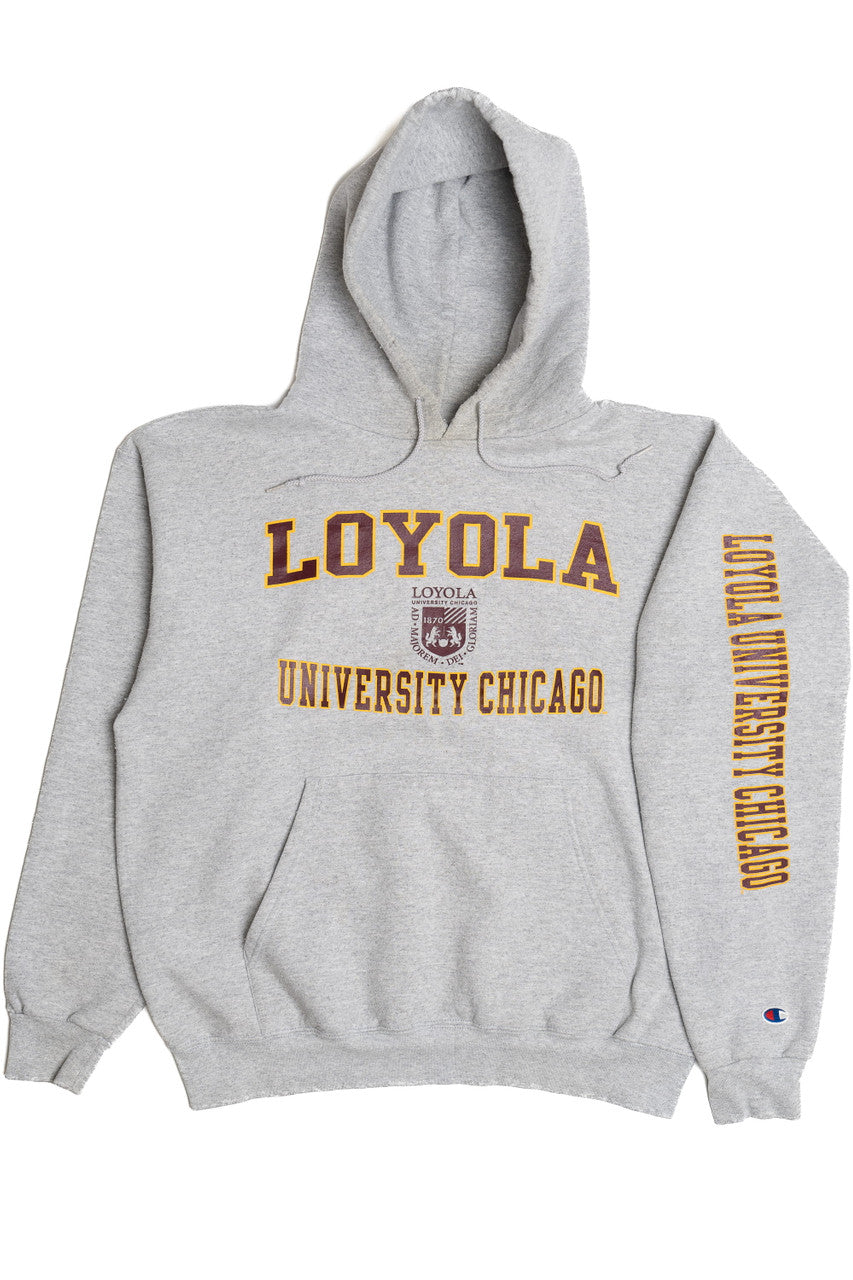 Vintage Loyola University Chicago Champion Hoodie Sweatshirt (1990s)