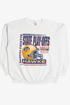 Vintage 1996 North Fayette Hawk State Play-Offs Jerzees Sweatshirt (1990s)