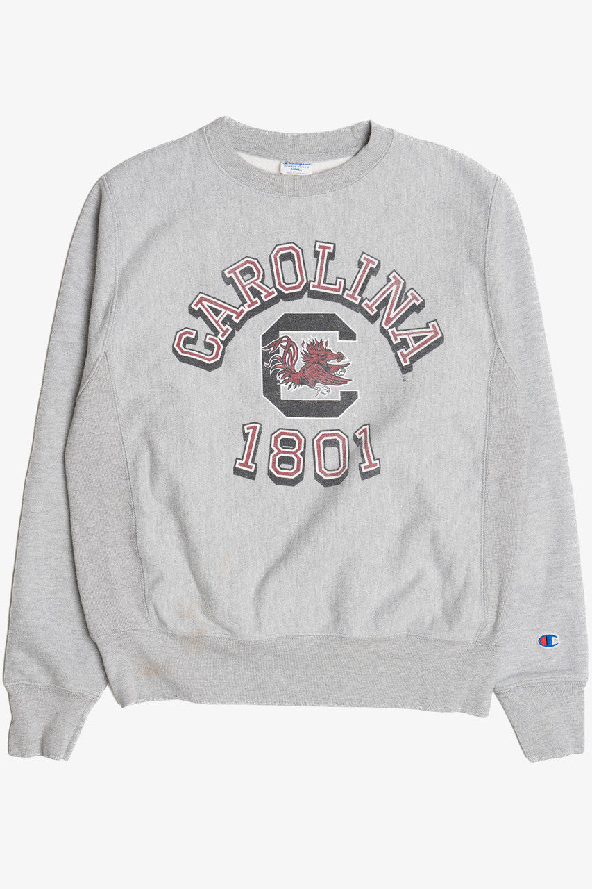 Vintage "Carolina 1801" University of South Carolina Champion Reverse Weave Sweatshirt