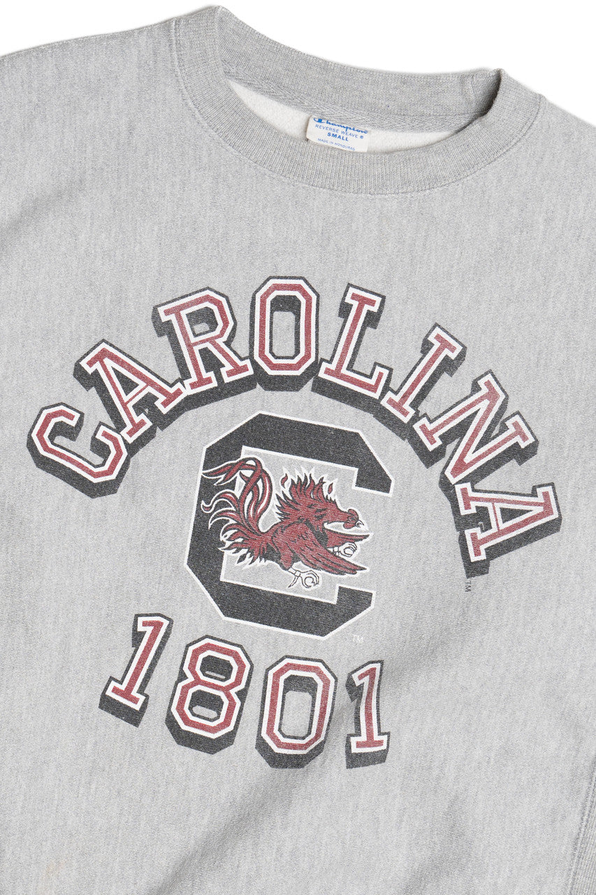 Vintage "Carolina 1801" University of South Carolina Champion Reverse Weave Sweatshirt