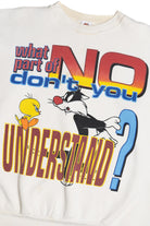 Vintage "What Part Of No Don't You Understand?" Tweety And Sylvester Looney Tunes Sweatshirt (1990s)