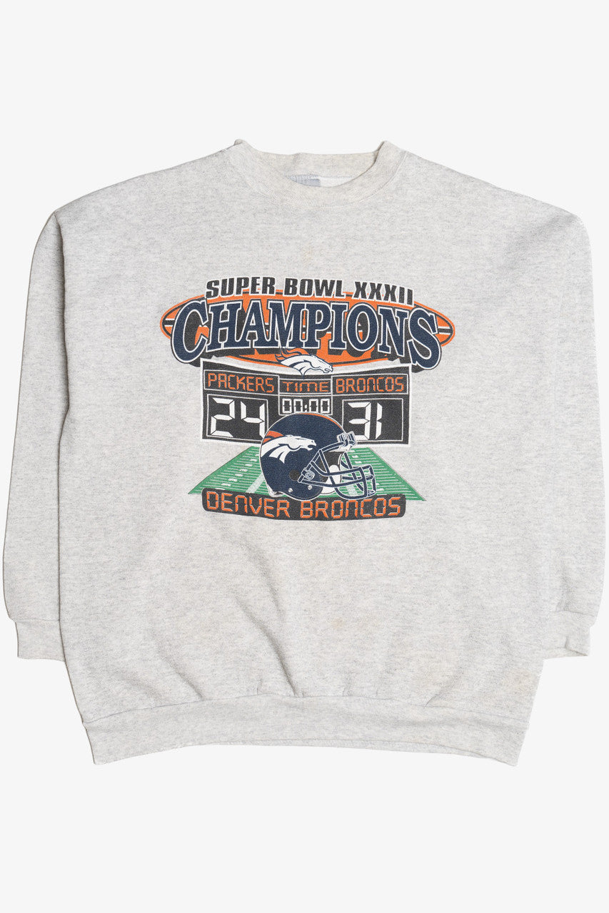 Vintage Super Bowl XXXII Champions Denver Broncos Logo 7 Sweatshirt (1990s)