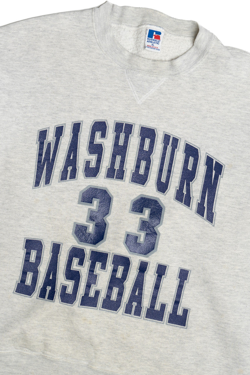 Vintage Washburn Baseball 33 Russell Athletic Sweatshirt (1990s)