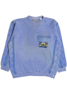 Vintage Distressed Bugle Boy Zipper Pocket Quilted Detail Sweatshirt (1990s)
