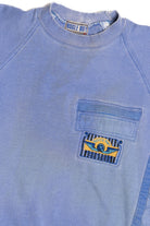 Vintage Distressed Bugle Boy Zipper Pocket Quilted Detail Sweatshirt (1990s)
