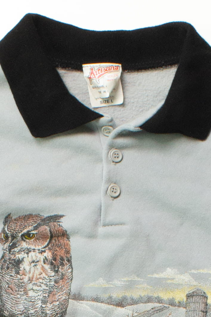 Vintage Lightning Owl Sweatshirt (1990s)