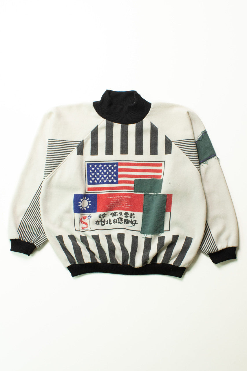 Vintage Gitano's Special Forces Stripe Patch Sweatshirt (1990s)