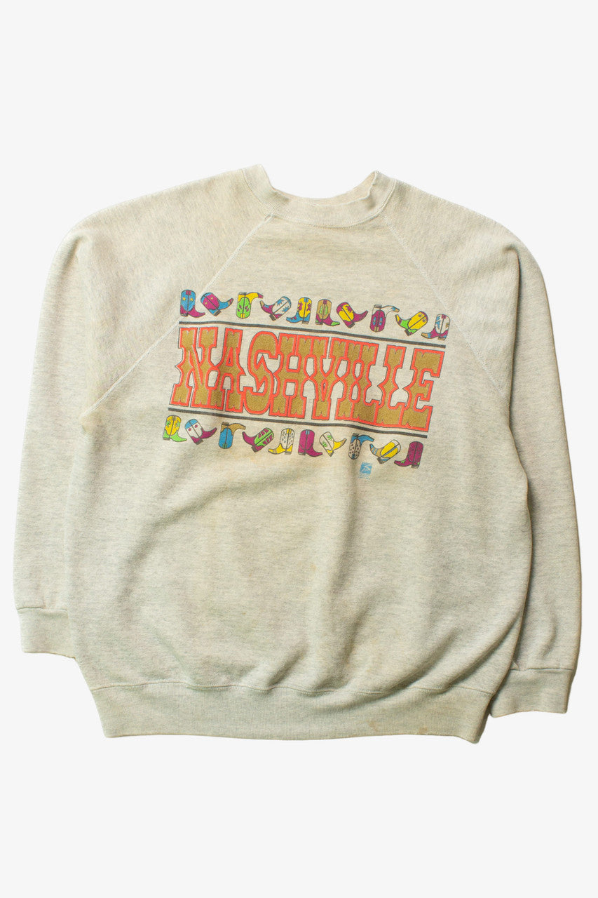 Vintage Nashville Cowboy Boots Sweatshirt (1990s)