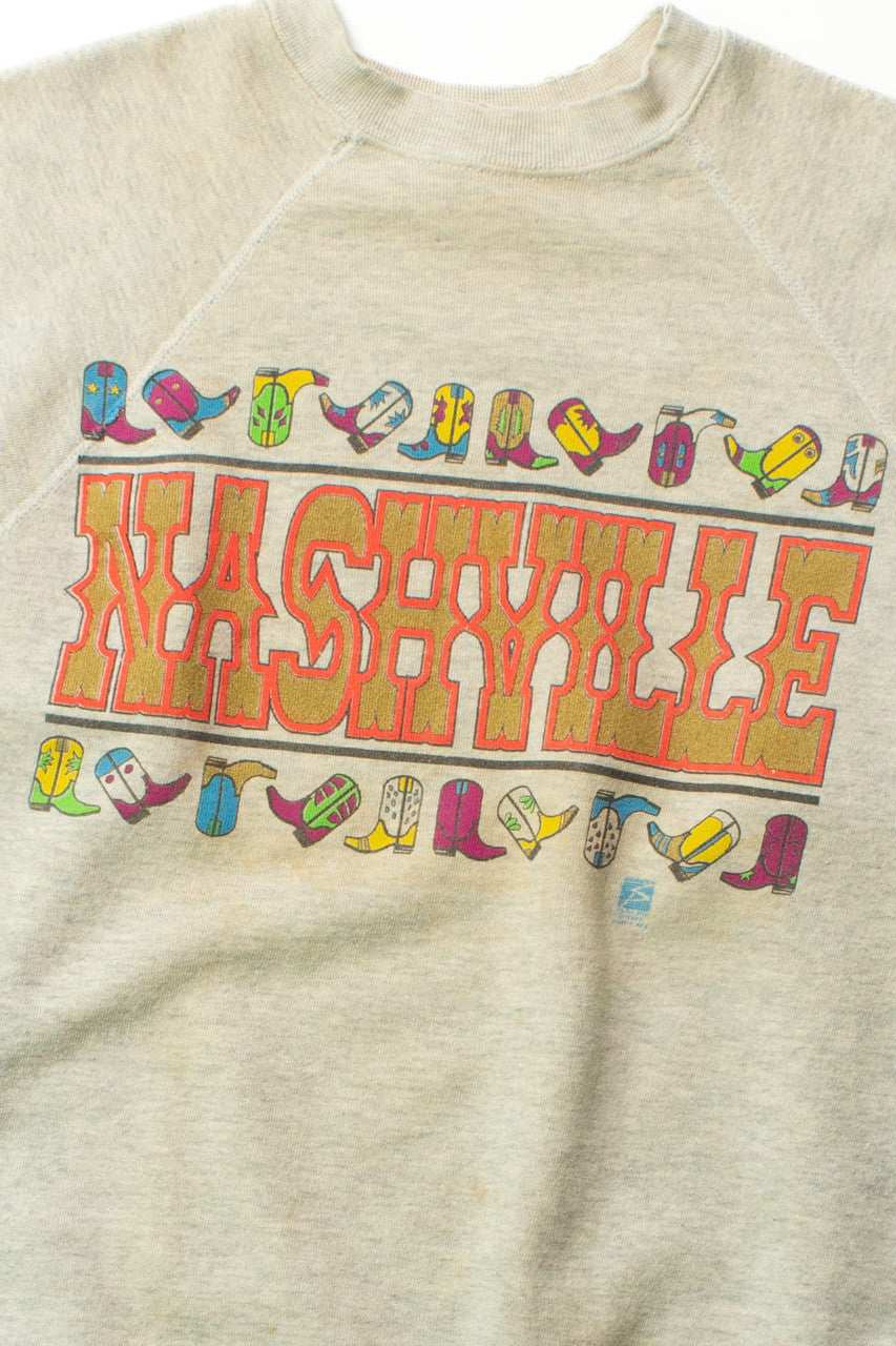 Vintage Nashville Cowboy Boots Sweatshirt (1990s)