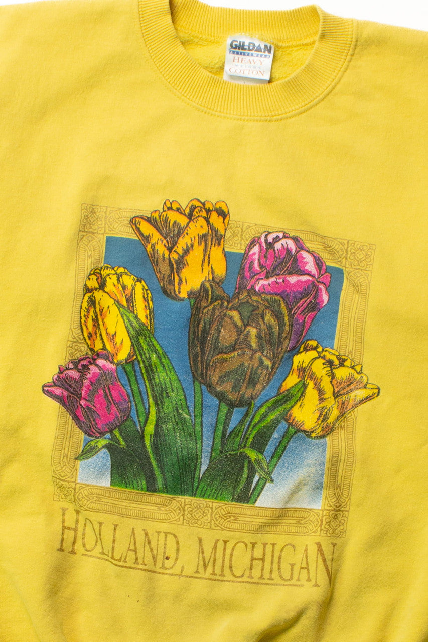 Vintage Holland Michigan Tulips Sweatshirt (1990s)