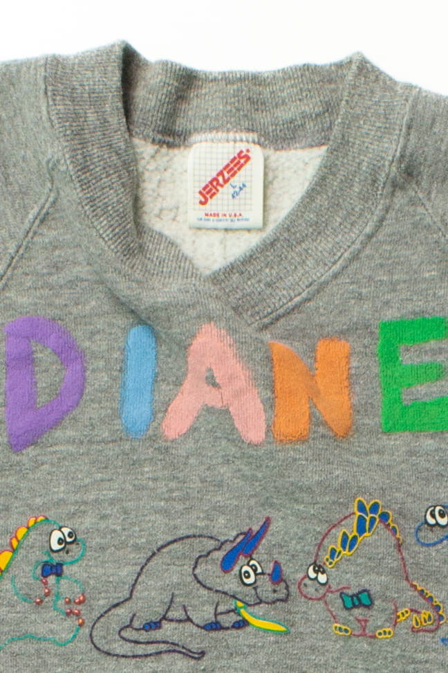 Vintage Diane Dinosaurs Sweatshirt (1980s)