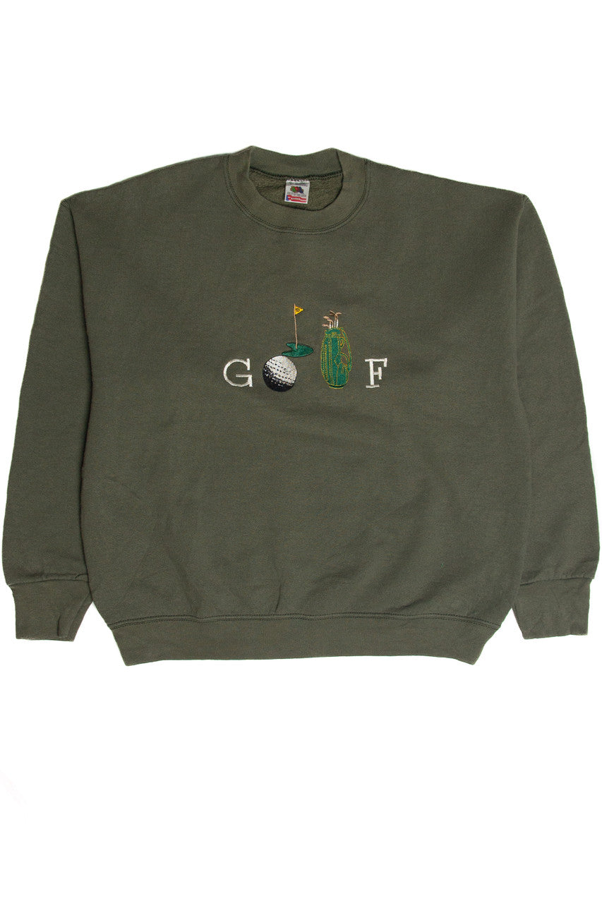 Vintage Golf Embroidered Sweatshirt