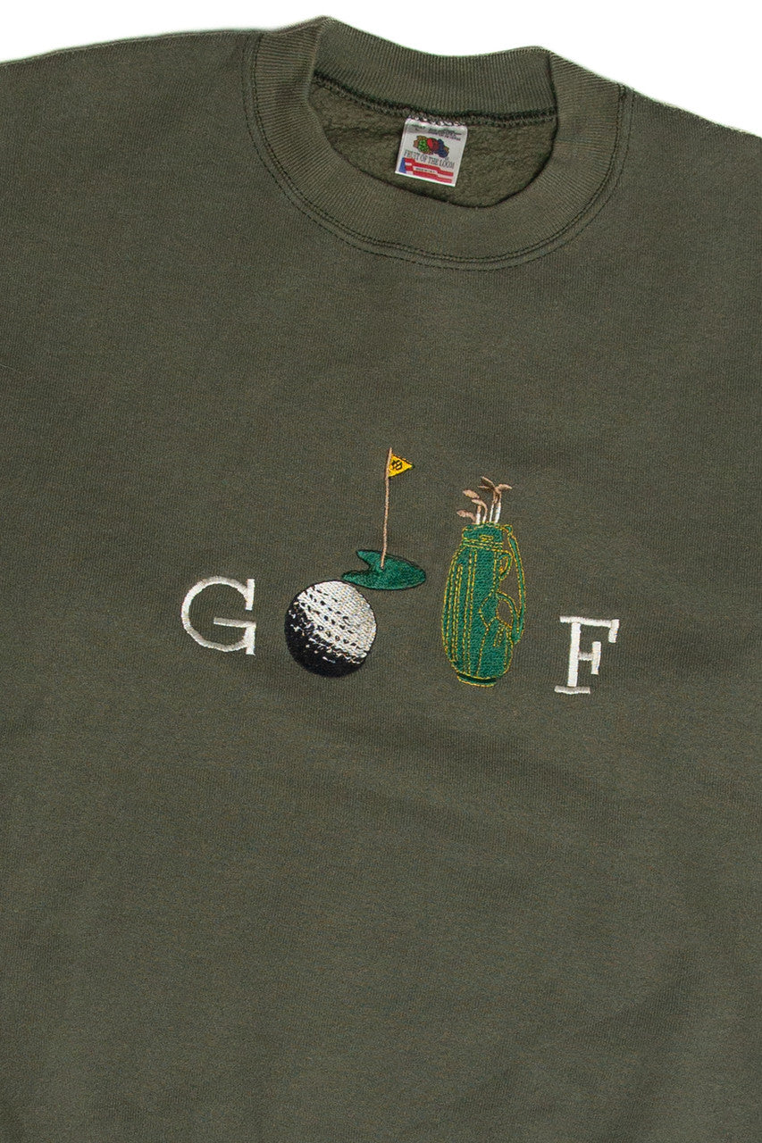 Vintage Golf Embroidered Sweatshirt