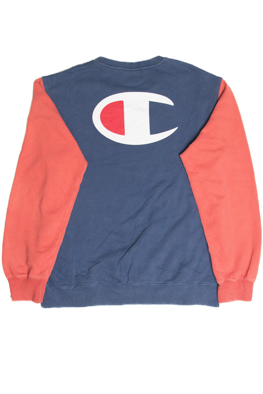 Vintage Champion Color Block Sweatshirt