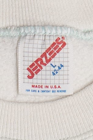 Vintage 1989 Cats & Checkered Hearts Embossed Print Sweatshirt