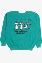Vintage "Love That Country Music" Dancing Cows Raglan Sweatshirt (1990s) 11
