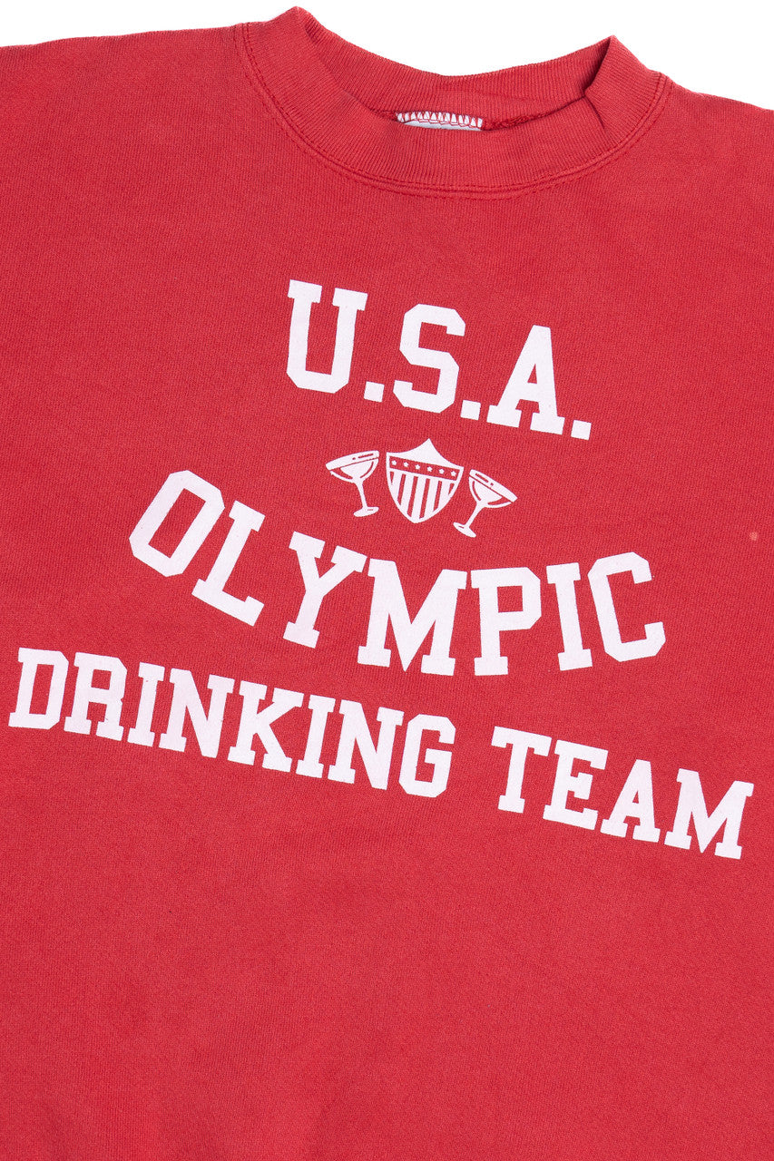 Vintage "U.S.A. Olympic Drinking Team" Sweatshirt