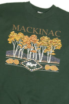 Vintage "Mackinac" Fall Birch Trees Sweatshirt (1990s)