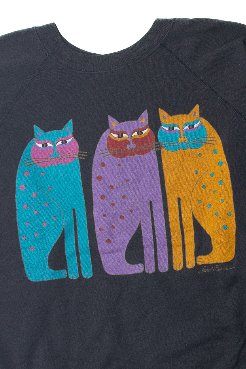 Laurel Burch Cats Sweatshirt