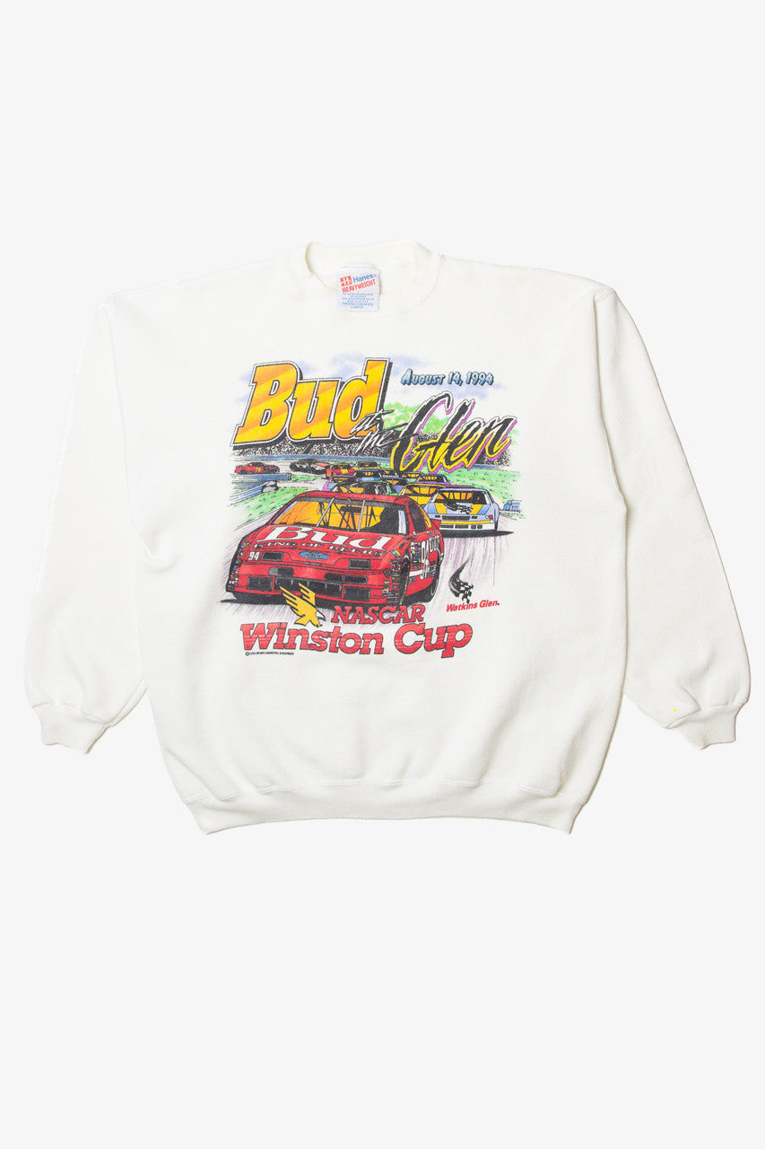 Vintage "Bud At the Glen" Nascar Winston Cup Hanes Sweatshirt