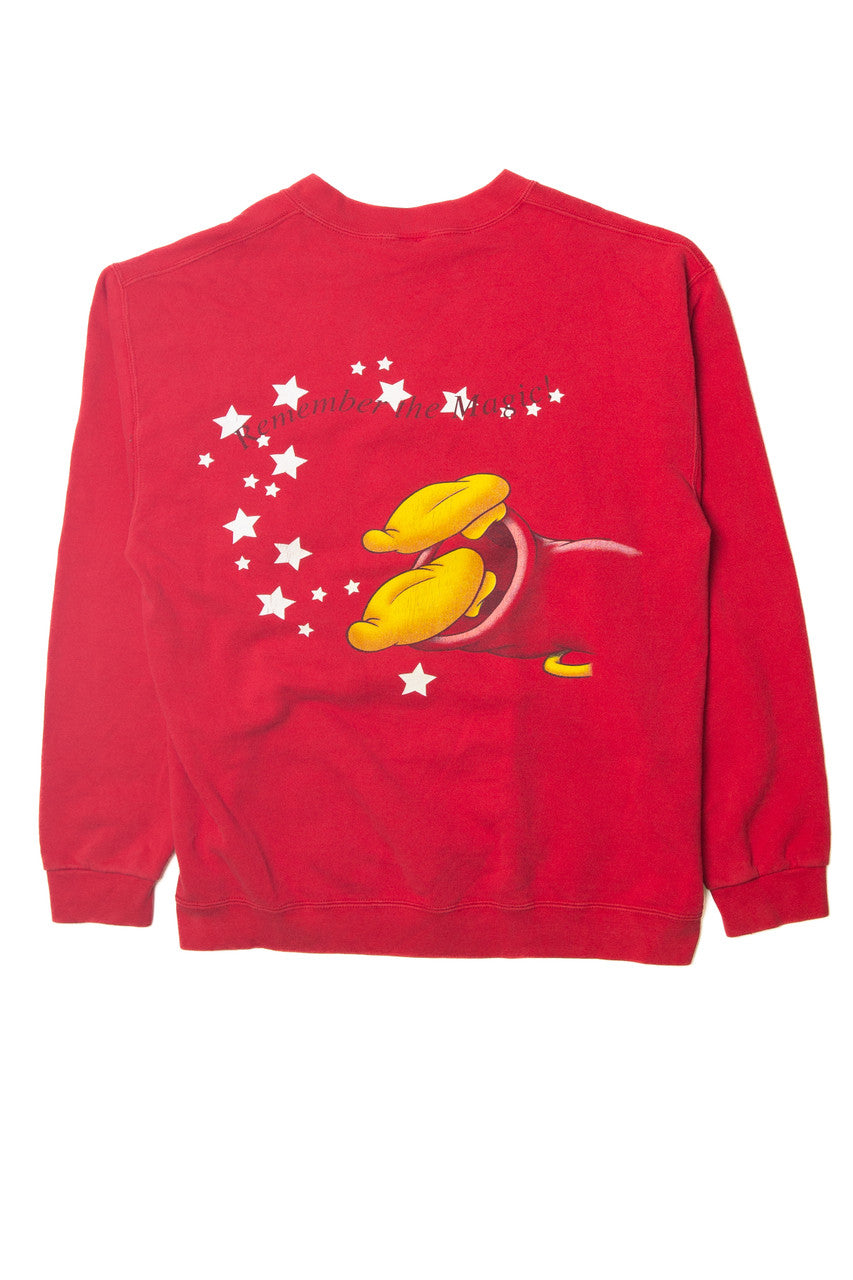 Vintage Walt Disney World 25th Anniversary Magic Mickey Front/Back Sweatshirt 11096
