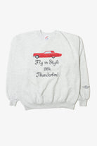 Vintage  Jerzees Embroidered "Fly In Style 1964 Thunderbird" Sweatshirt