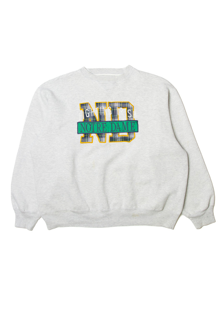 Vintage  Logo 7 "Fighting Irish Notre Dame" Sweatshirt