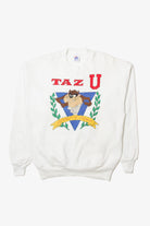 Vintage  Embroidered Looney Tunes "Taz U" Sweatshirt