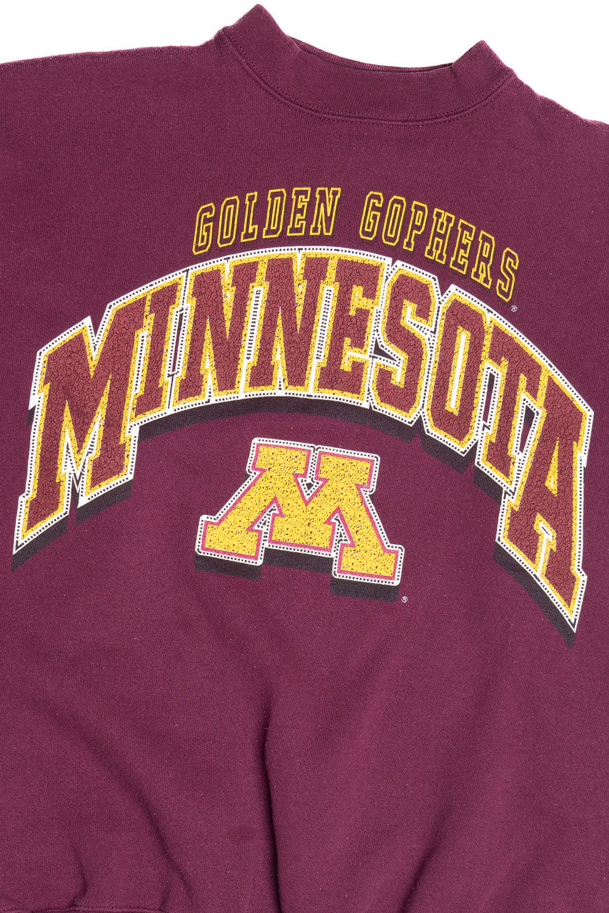 Vintage "Golden Gophers" University Of Minnesota Savvy Sportswear Sweatshirt (1990s)