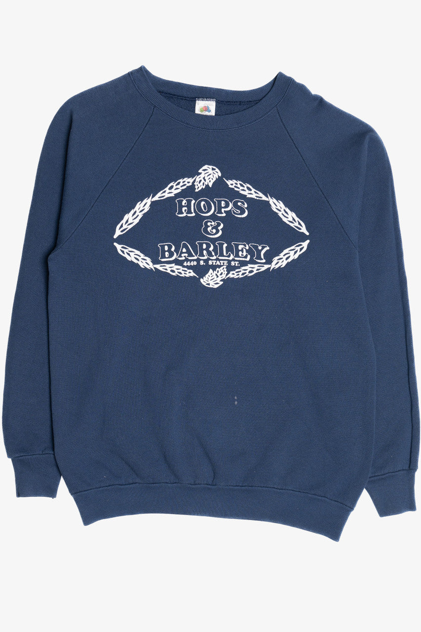 Vintage "Hops &amp; Barley" Raglan Sweatshirt (1990s)