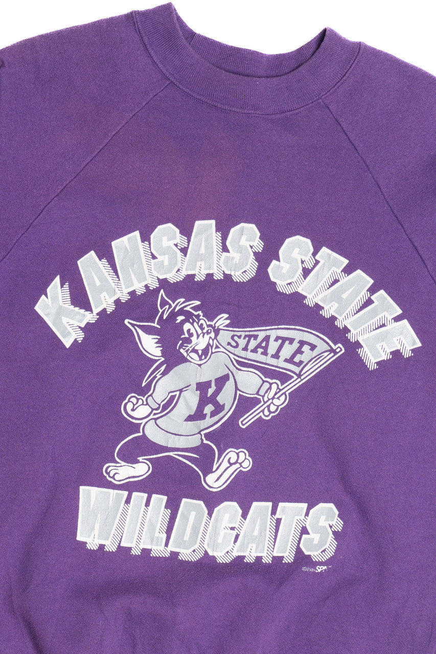 Vintage "Kansas State Wildcats" Raglan Sweatshirt (1990s)