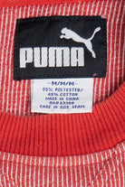 "Nebraska Huskers" Red Thin Striped Puma Sweatshirt (2000s) 11147