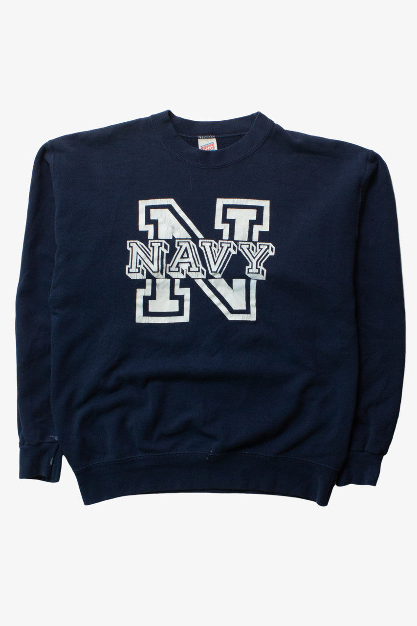 Vintage Navy N Sweatshirt (1990s) 11160