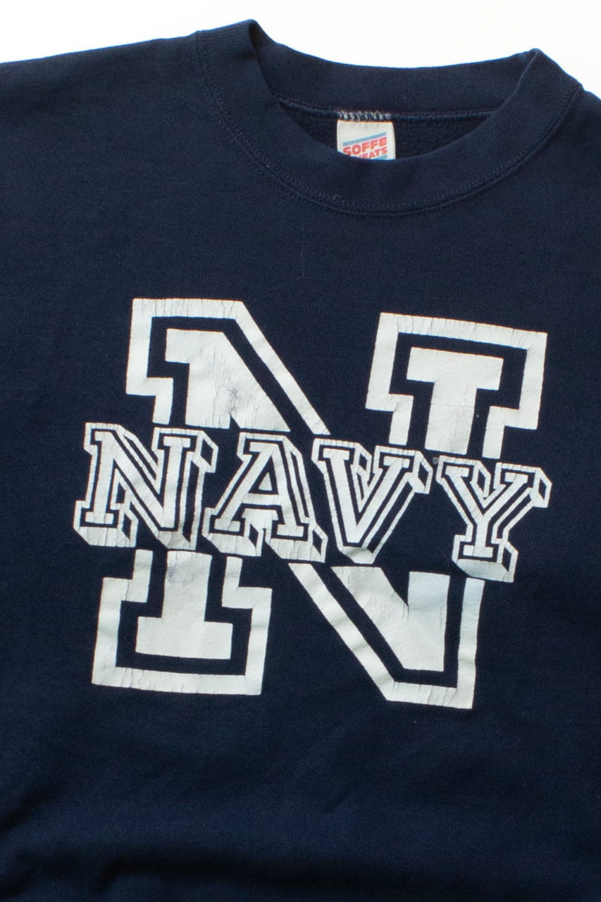 Vintage Navy N Sweatshirt (1990s) 11160